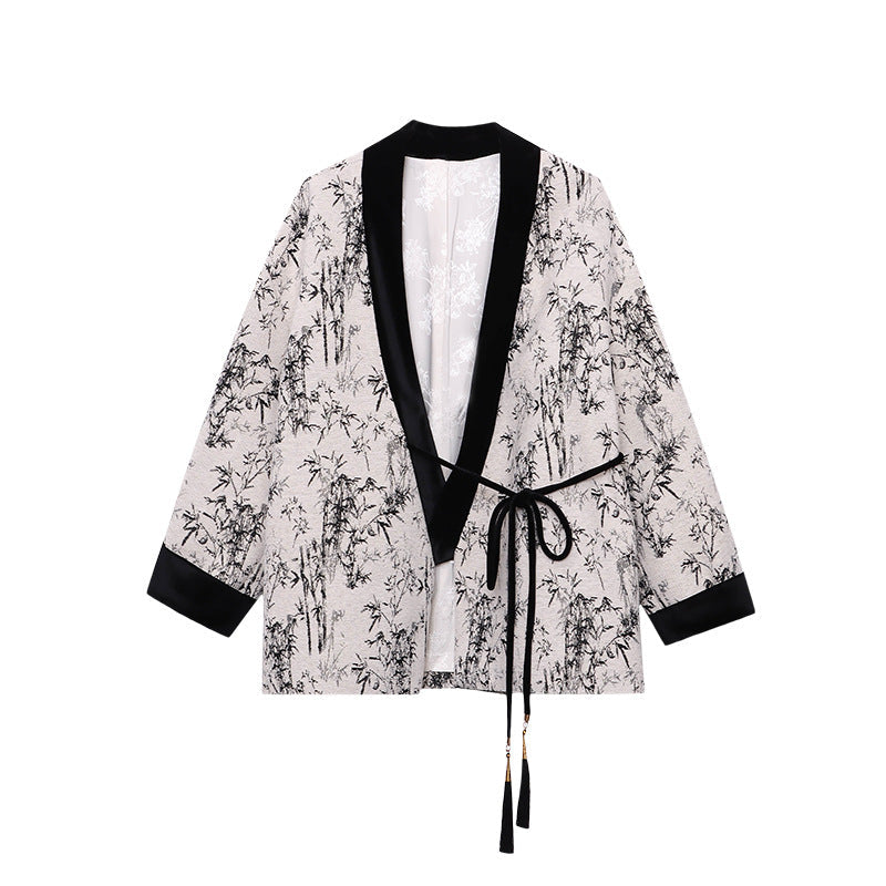 Damen Wickeljacke Dekorativ Elegantes Design