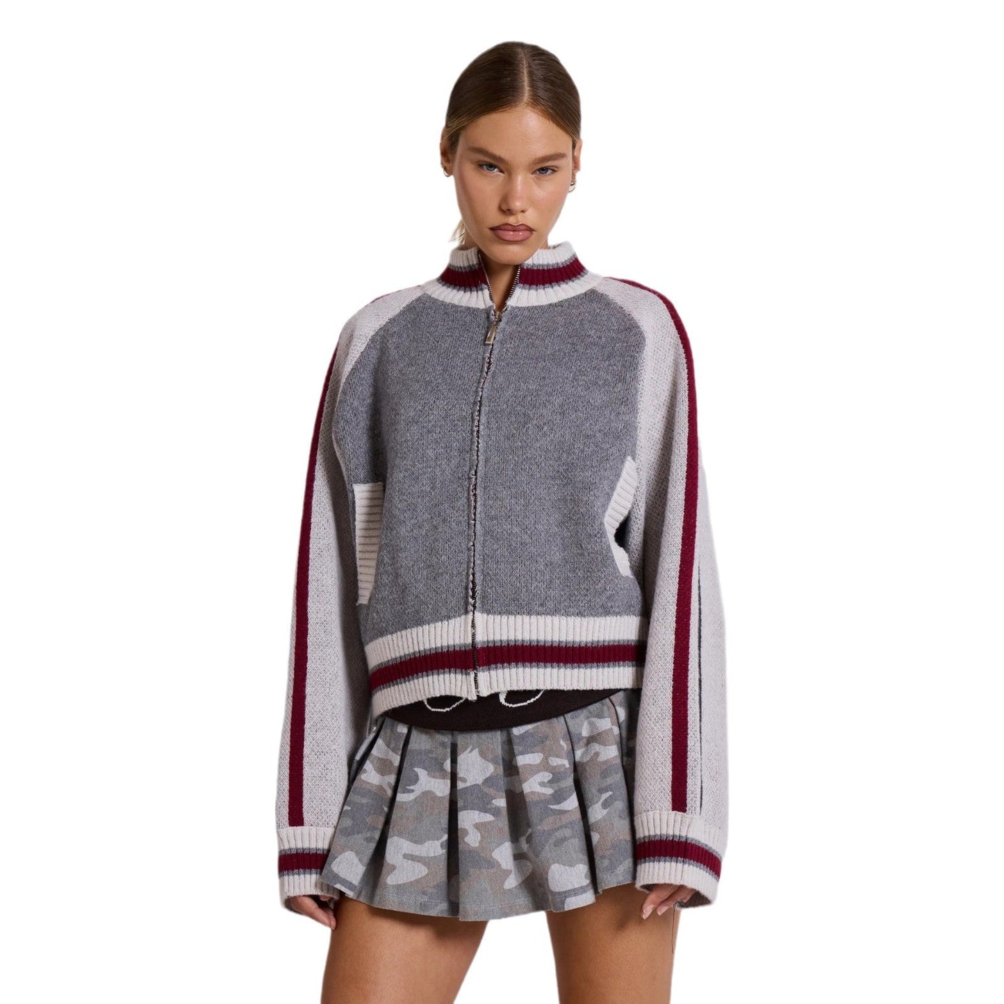 Damen Sweater Gestrickt Bequem Norvielle Emblem