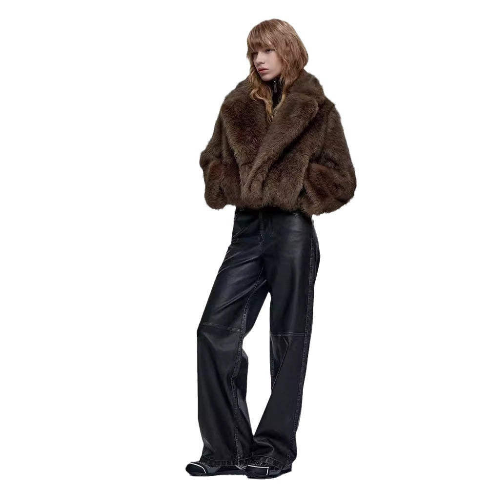 Damen Pelzjacke Elegante Norvielle