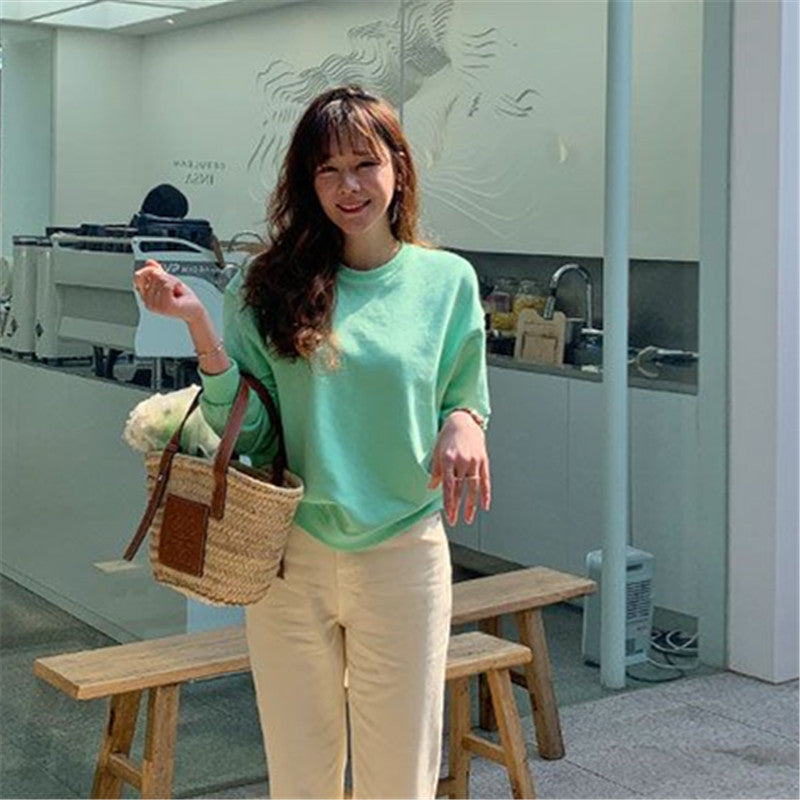 Damen Pullover Lässig Hohe Ärmel Norvielle