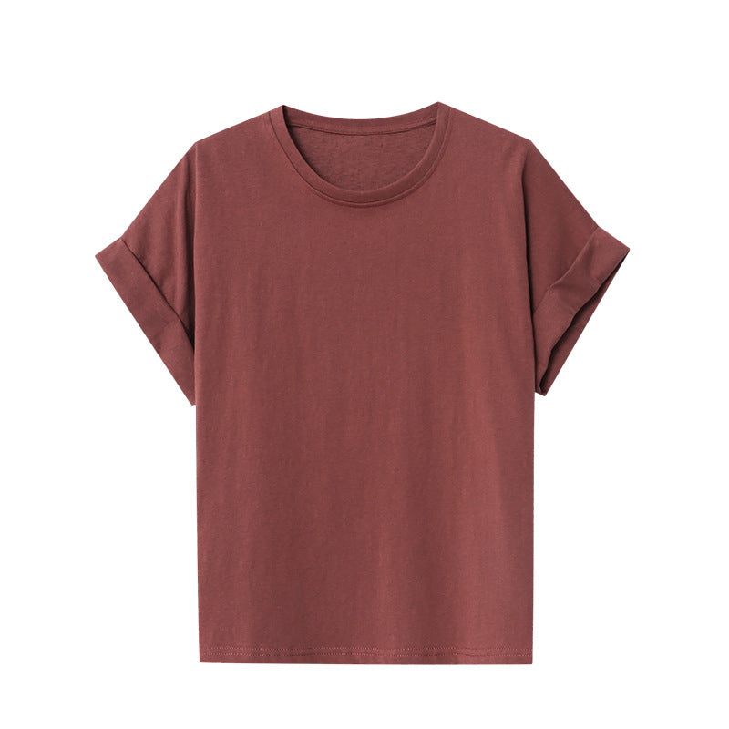 Damen T-Shirt V-Ausschnitt Lässige Ärmel Weich Norvielle