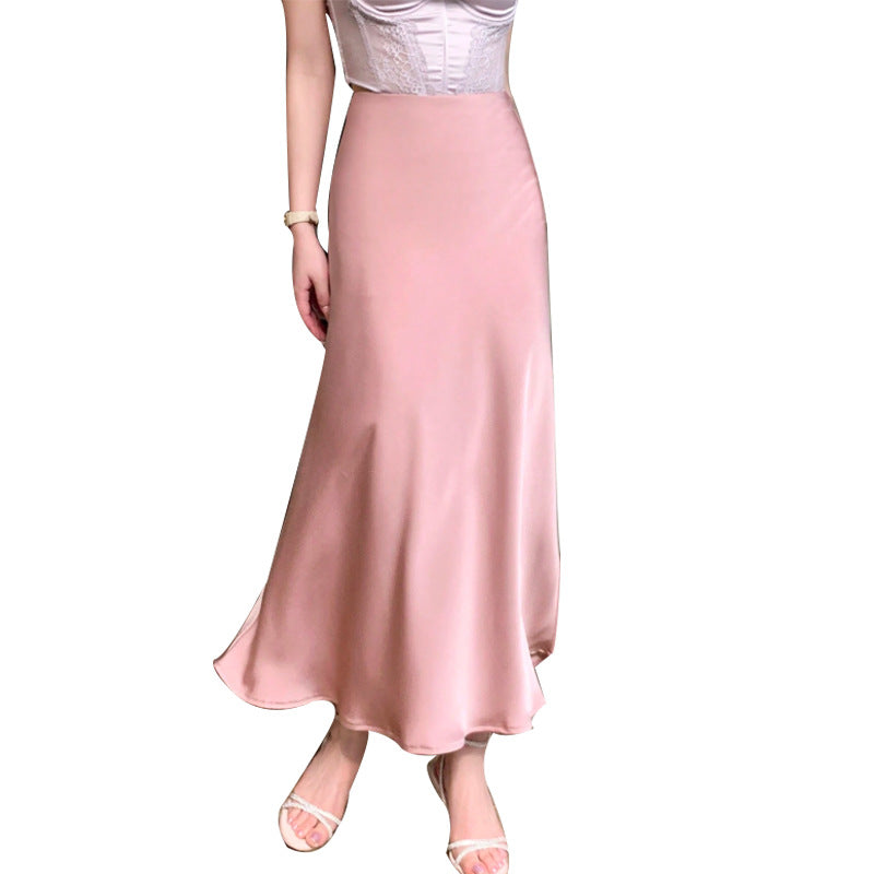 Damen Maxikleid Seidenähnlich Norvielle