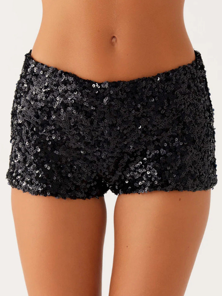 Damen Shorts Glitzernd Elastisch Norvielle