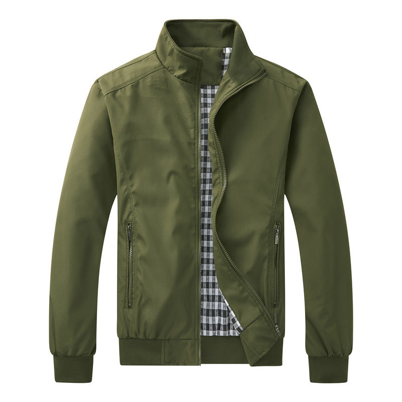 Leichte Übergangsjacke Stehkragen Freizeitjacke Outdoor