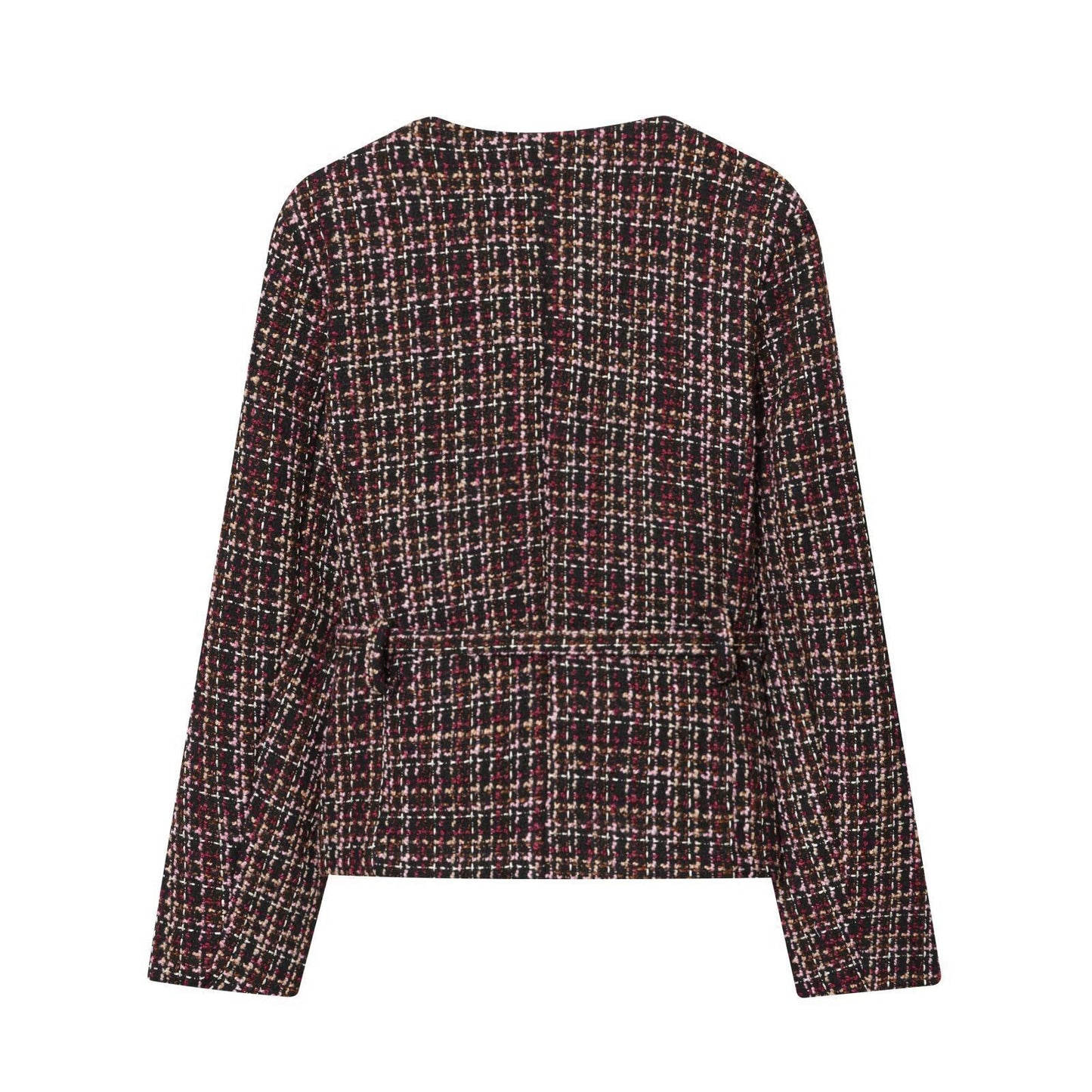 Damen Tweedjacke mit Knöpfen und abnehmbarem Gürtel Norvielle