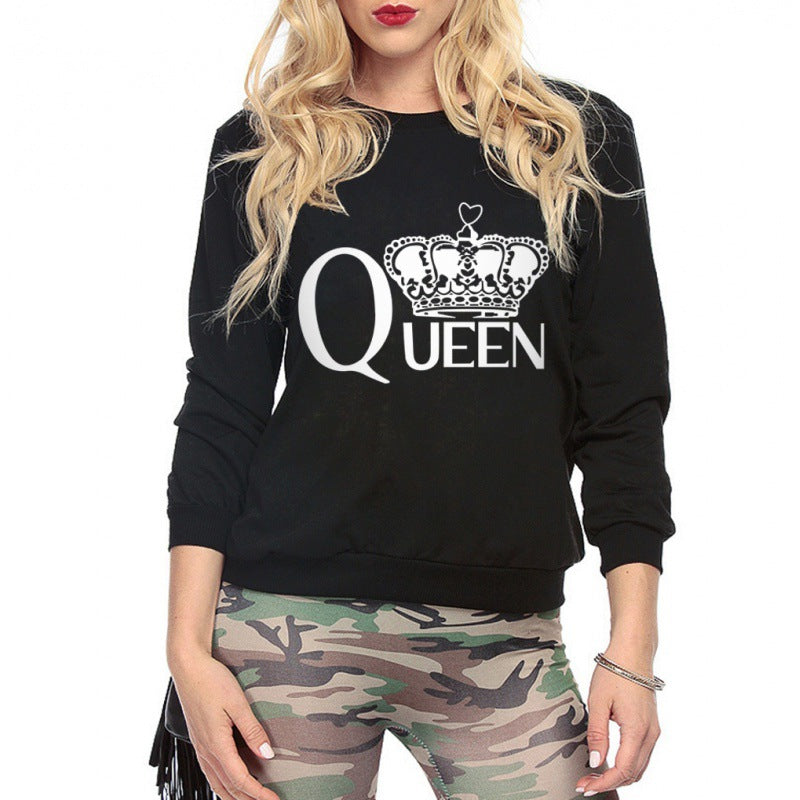 Damen Sweatshirt Königlicher Aufdruck Norvielle