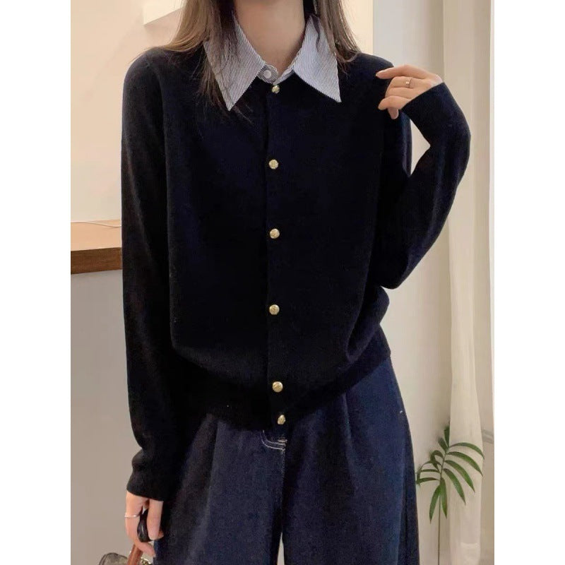 Damen Cardigan mit goldenen Knöpfen Norvielle