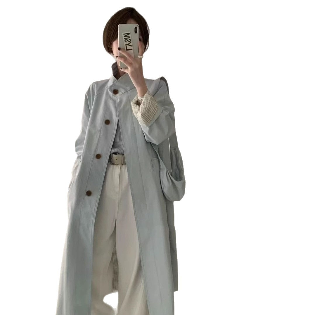 Damen Trenchcoat Oversized Knopfdetails Norvielle Beige