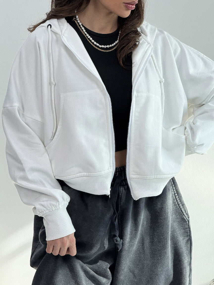 Damen Hoodie mit weiten Ärmeln und Taschen Norvielle