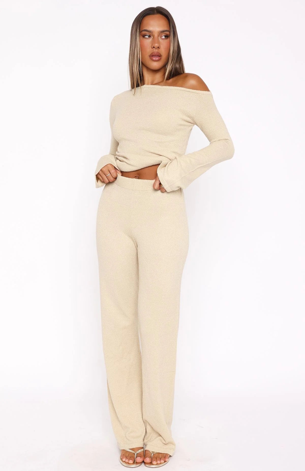 Damen Lounge-Set Asymmetrisch Weites Bein Norvielle