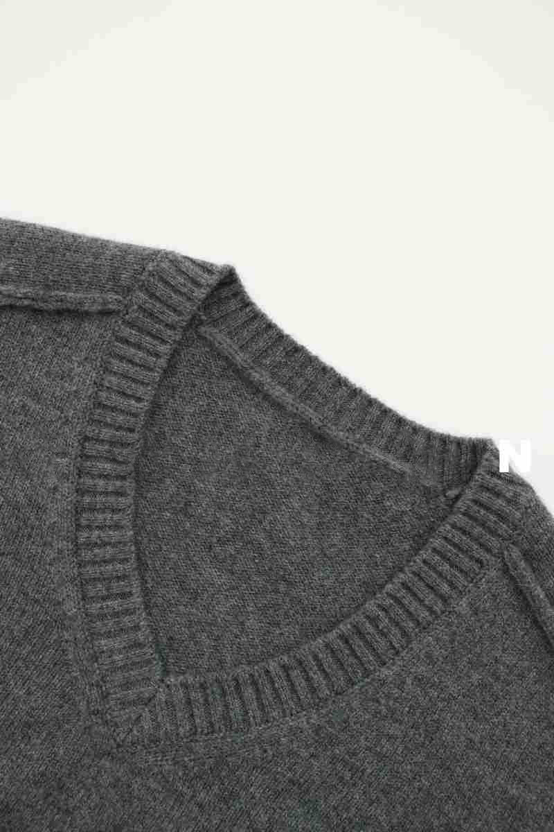 Damen Pullover V-Ausschnitt Wolle Norvielle