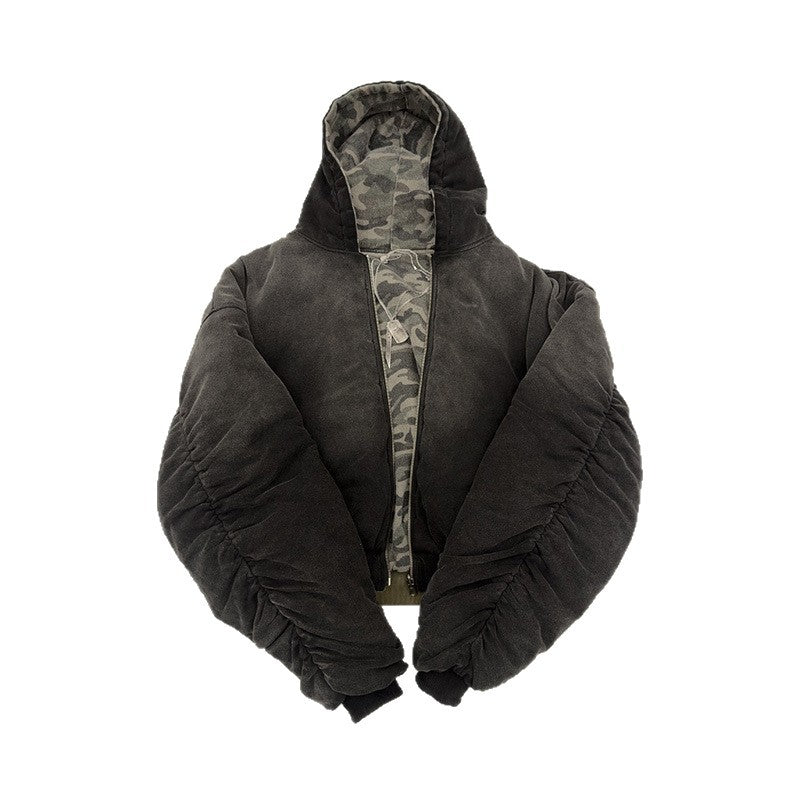 Damen Camouflage Bomberjacke Doppelmaterial Norvielle
