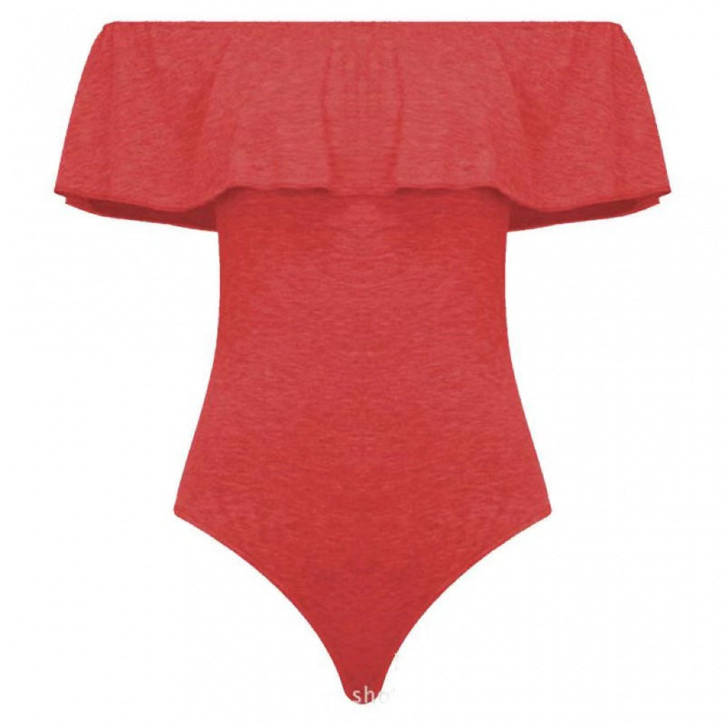 Damen Badeanzug Rüschendesign Voluminös Norvielle