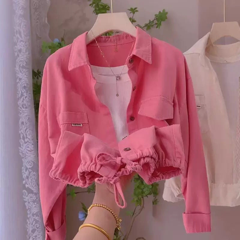 Damen Bluse Relaxed Fit mit Taschen Norvielle