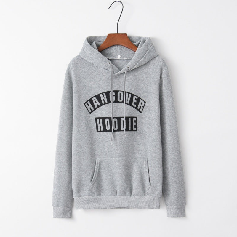 Damen Kapuzenpullover Lustiger Aufdruck Kängurutaschen Norvielle