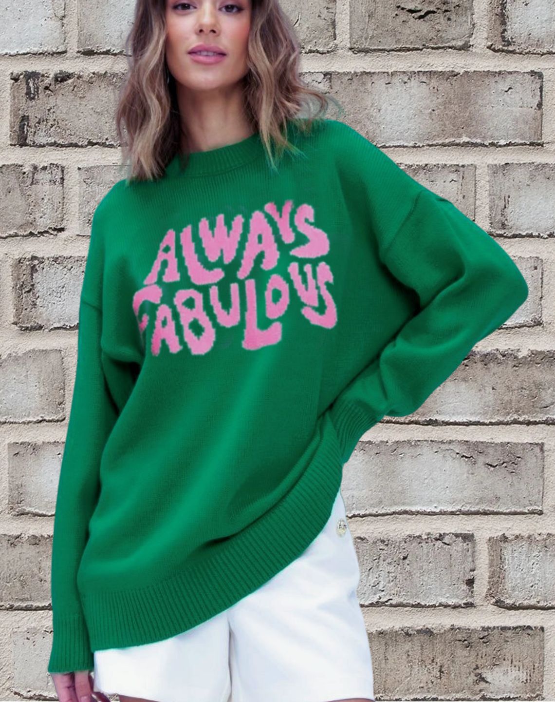 Norvielle Damen Pullover Sweatshirt Strickwollmischung Relaxed Fit - Norvielle