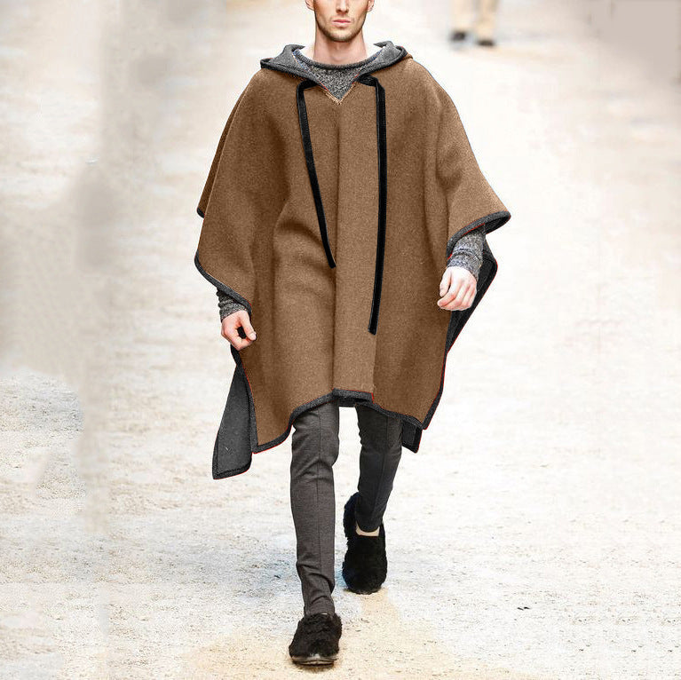 Herren Kapuzenponcho atmungsaktives Material Norvielle