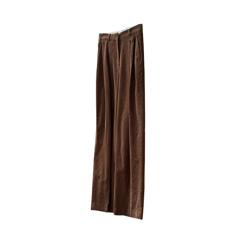 Damen Cordhose Weite Bein Hochwerder Hose