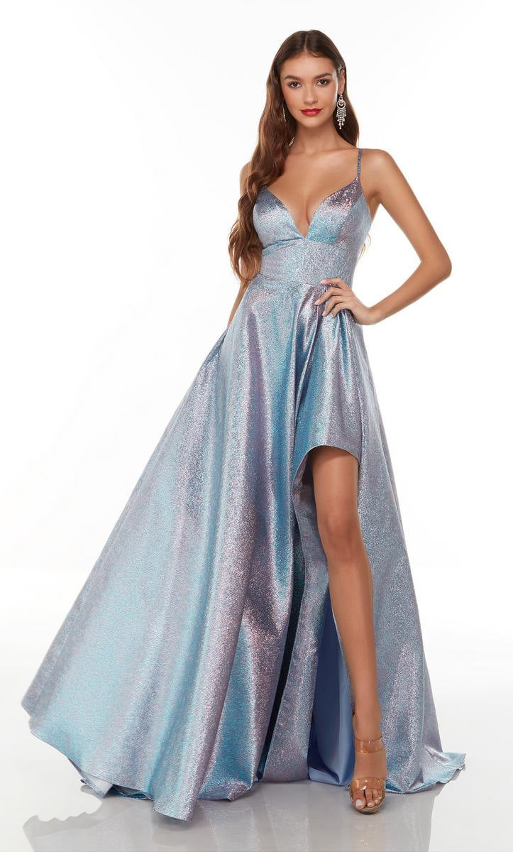 Damen Abendkleid mit Schlitz Norvielle