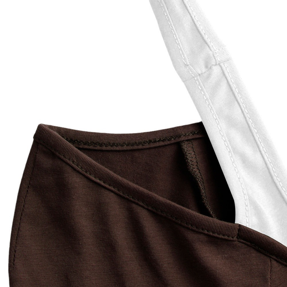 Damen Langarmshirt Doppeltes Design Raffung Norvielle