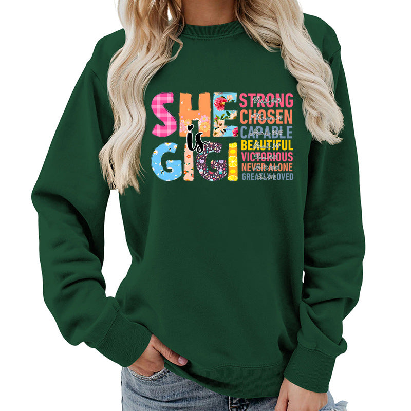Damen Sweatshirt Inspirierendes Text-Design Norvielle
