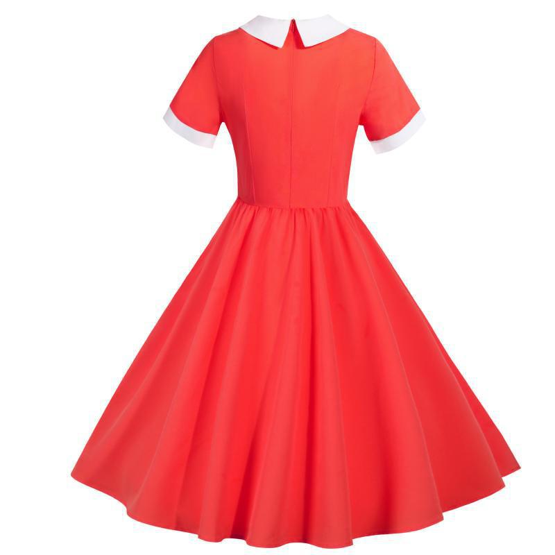 Damen Midikleid mit Wickeldesign und Taillenbindung