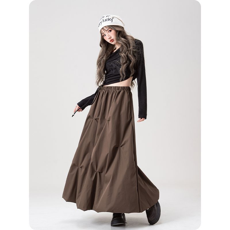 Damen Midirock Weit Modisch Norvielle