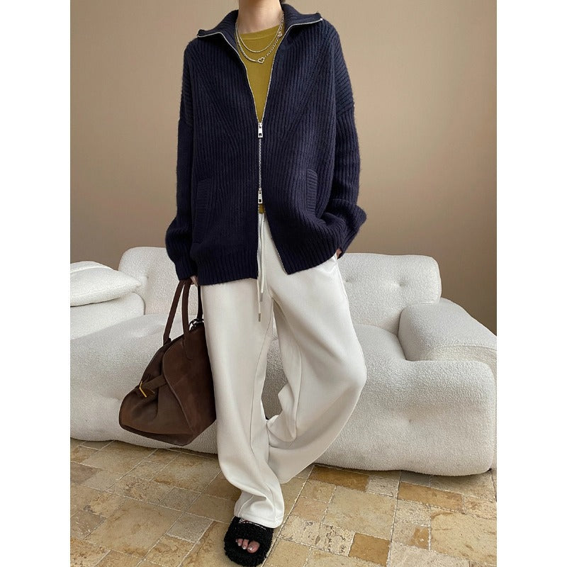 Damen Strickjacke Kurz Locker Norvielle