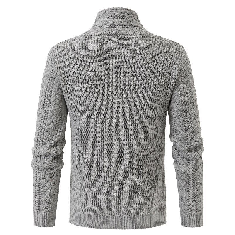 Herren Strickpullover Elegantes Zopfmuster Komfort