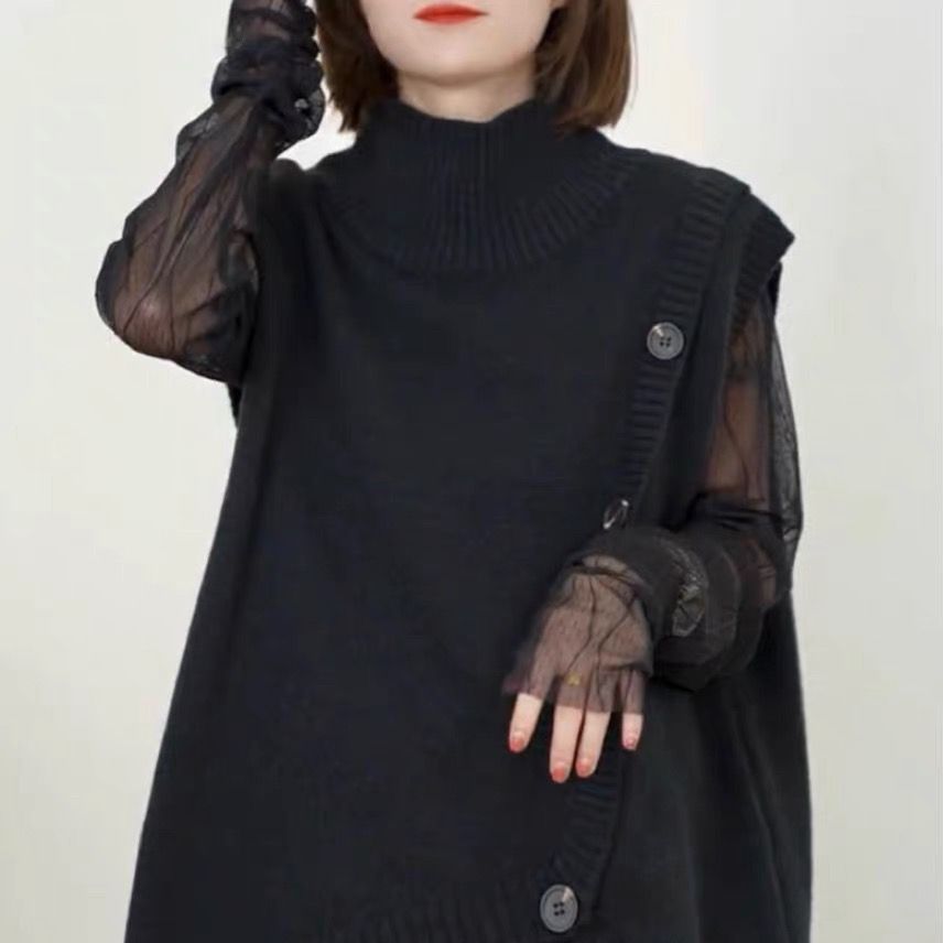 Damen Strickpullover Hohler Kragen Asymmetrisch Norvielle