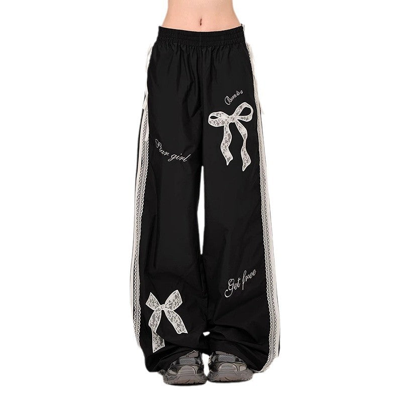 Damen Freizeithose Dekorative Schleifen Bequem Norvielle