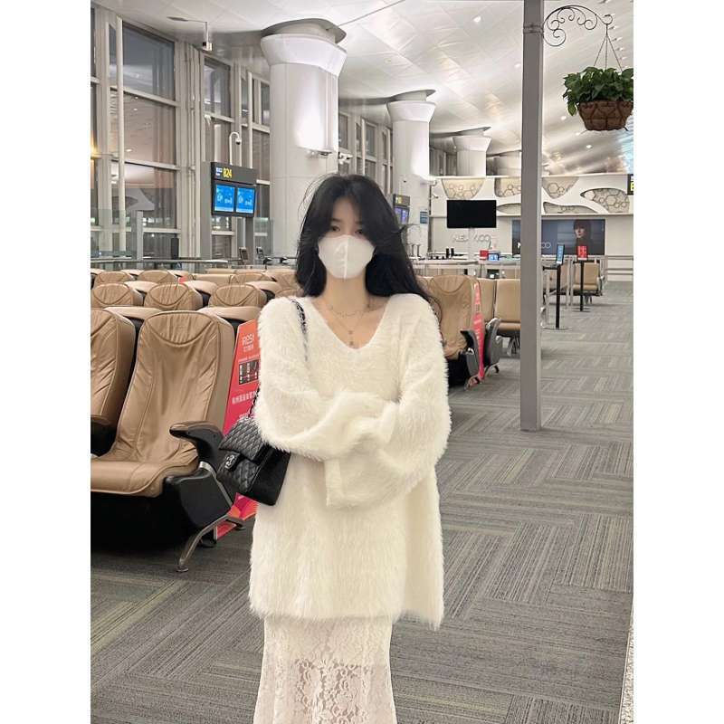 Damen Strickjacke Flauschig Modisch Norvielle