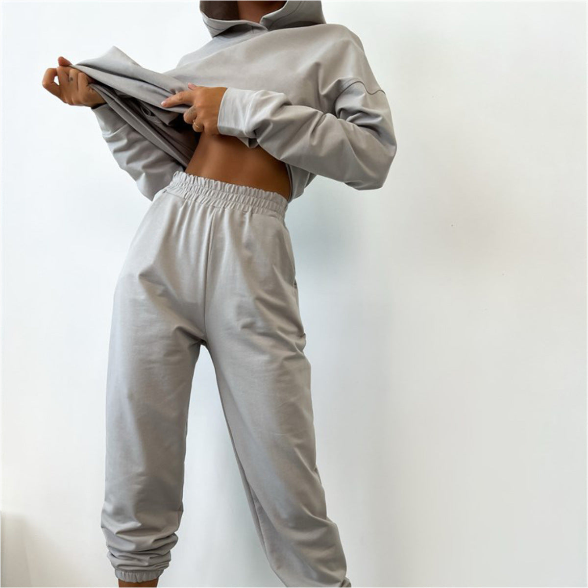 Damen Hoodie-Set Weite Hosen Norvielle