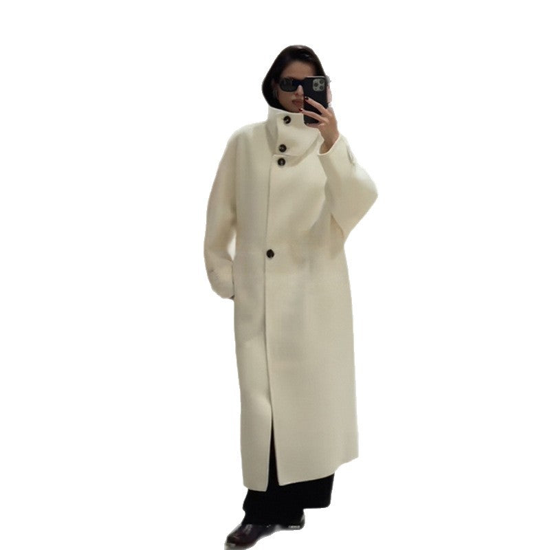 Damen Oversized-Mantel mit hohem Kragen Norvielle