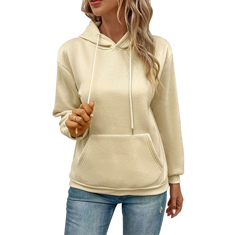 Damen Kapuzenpullover mit Tasche und Kordelzug Norvielle