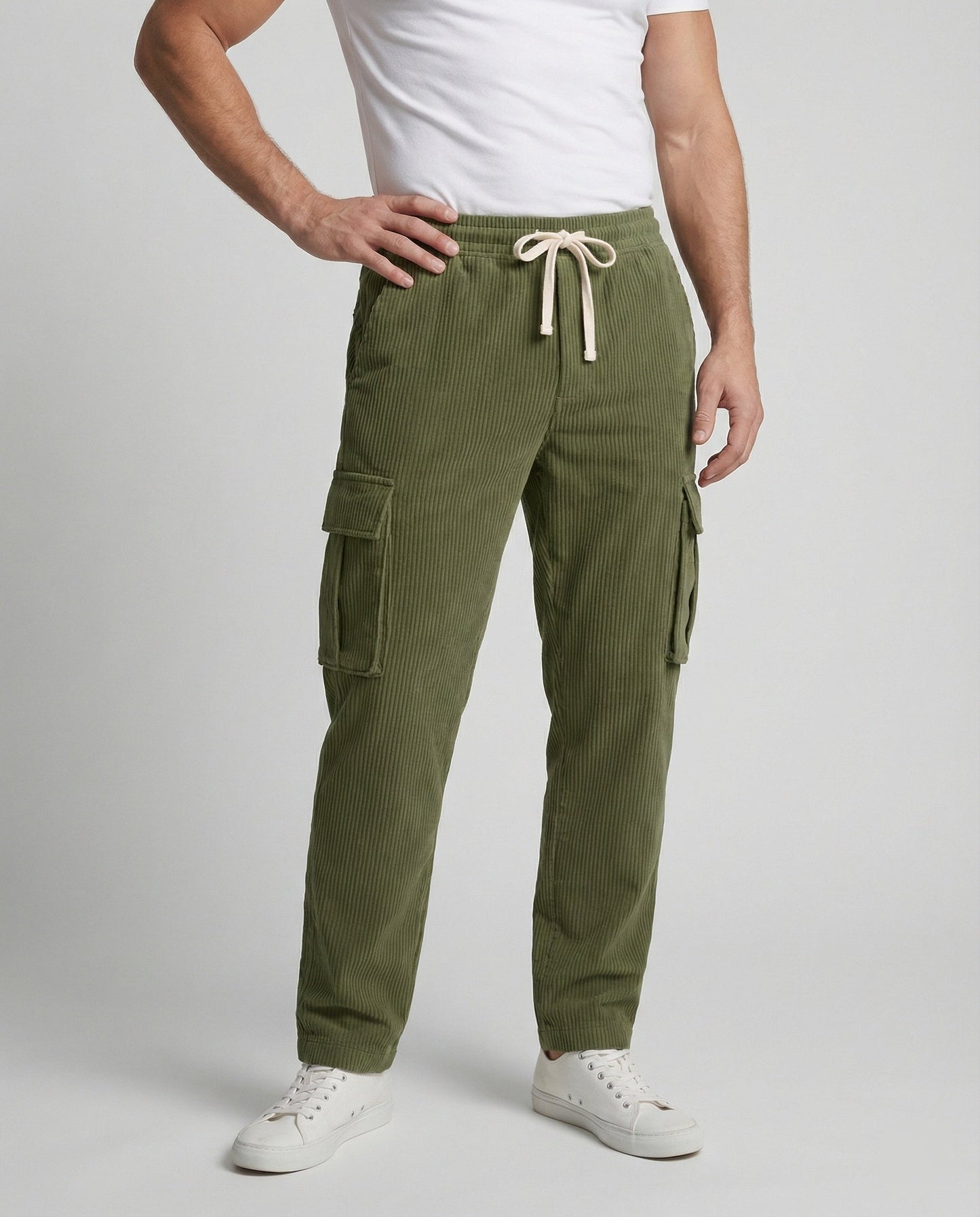 Herren Cargo-Hose Elastischer Bund Bequem
