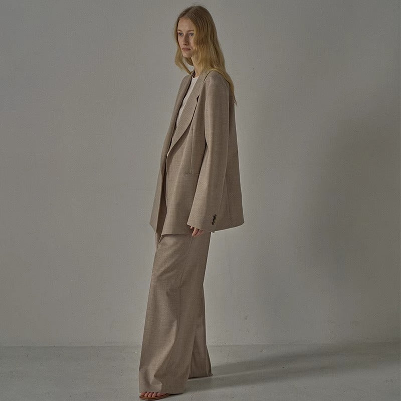 Damen Oversized Blazer Edler Schnitt Norvielle