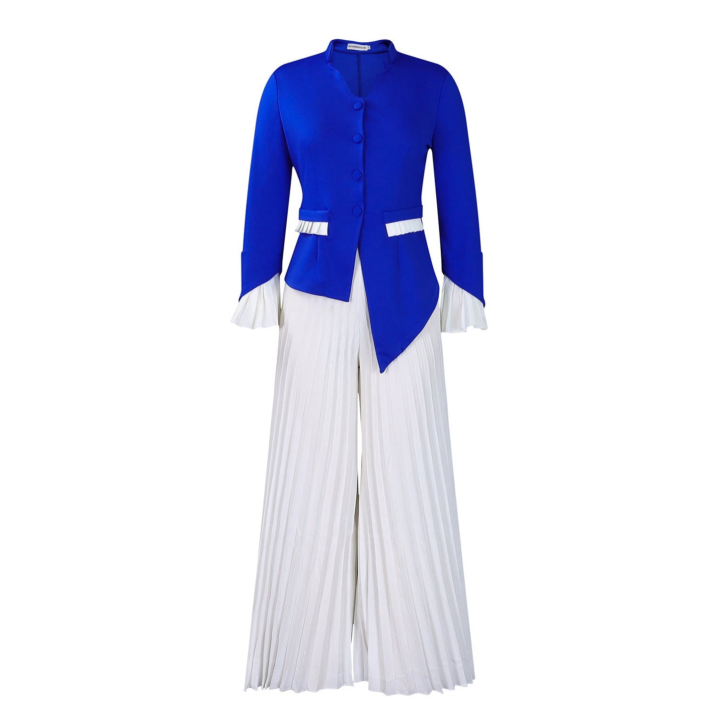 Damen Jumpsuit mit Blazer-Oberteil und Plisseehosen Norvielle