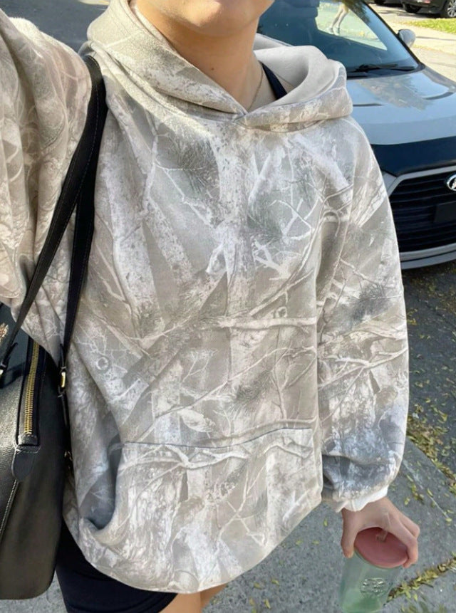 Damen Kapuzenpullover Camouflage Muster Norvielle