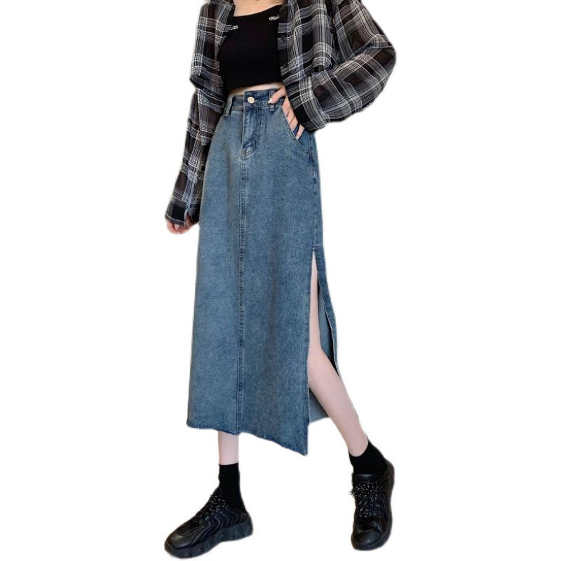 Damen Jeansrock Baumwolle