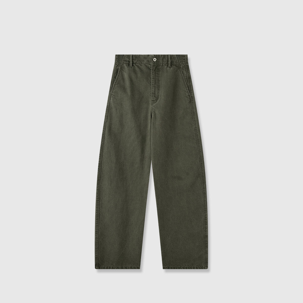 Damenweite Denim-Hose Hochbund Komfortschnitt