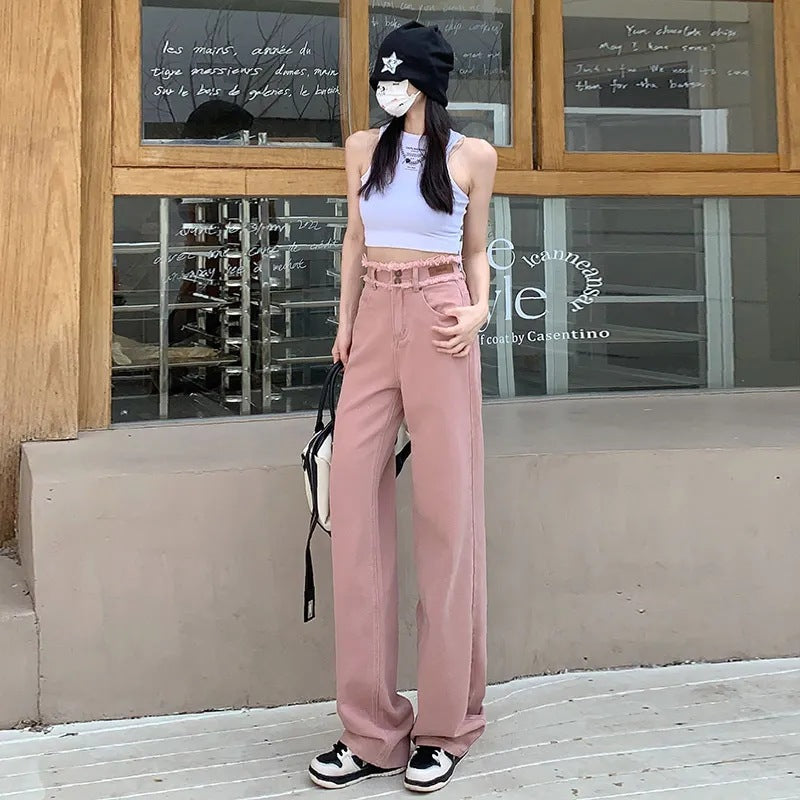 Damen High-Waist-Hose Weit geschnitten Norvielle