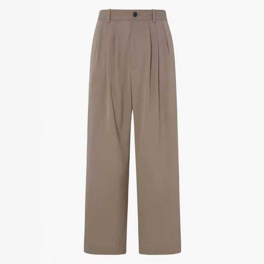 Damen Weite Stoffhose Elegantes Design