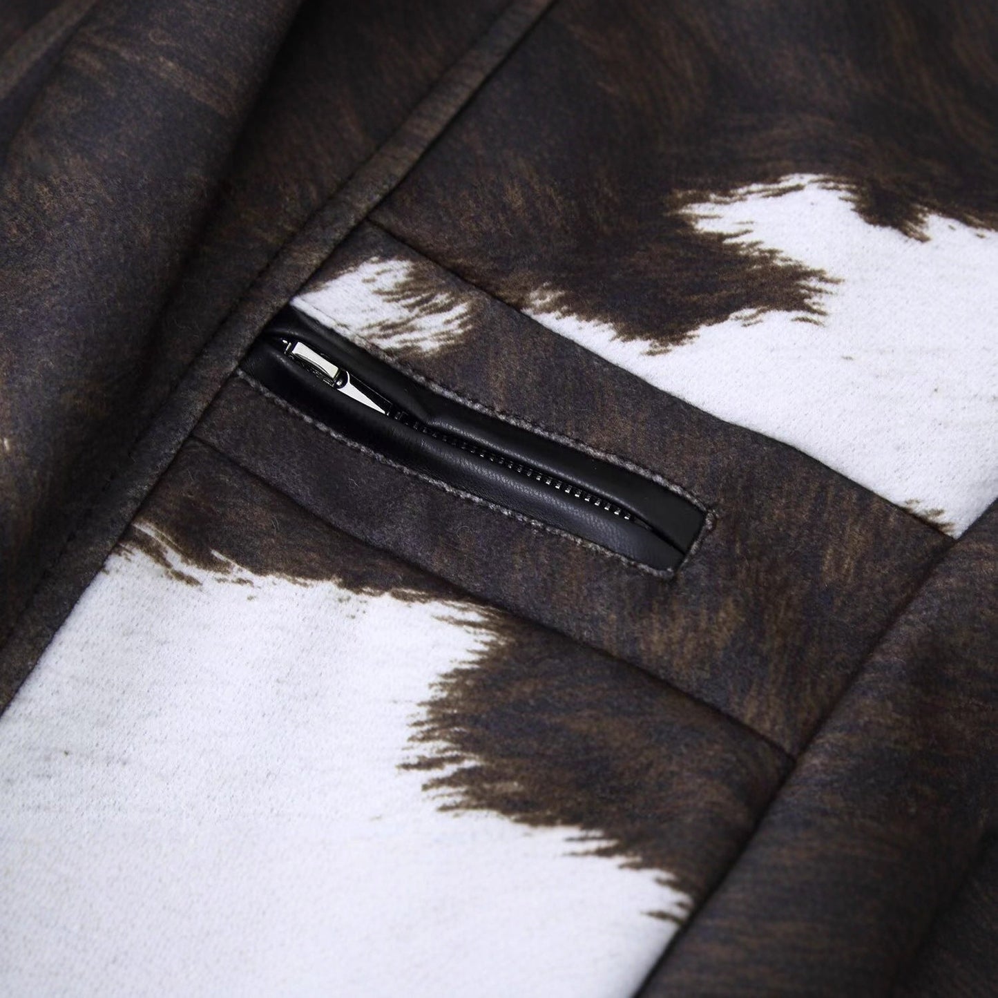 Damen Kunstlederjacke Exotisches Tierdesign