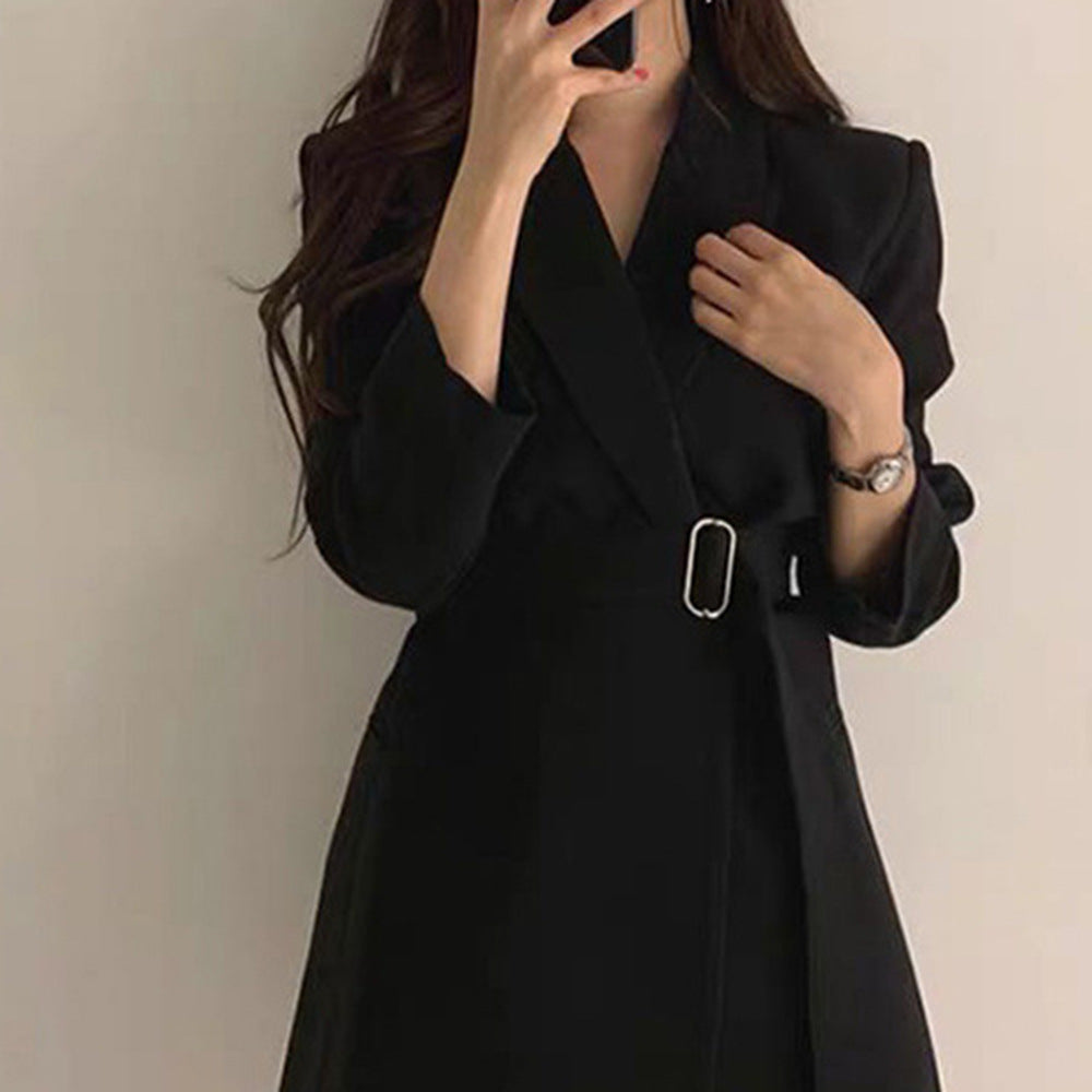 Damen Blazer Mit Taillengürtel Elegantes Design