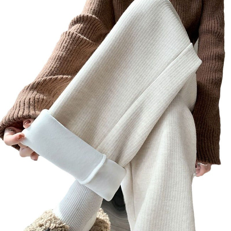 Damen Hochtaillierte Komfort-Hose Elastisch Weich