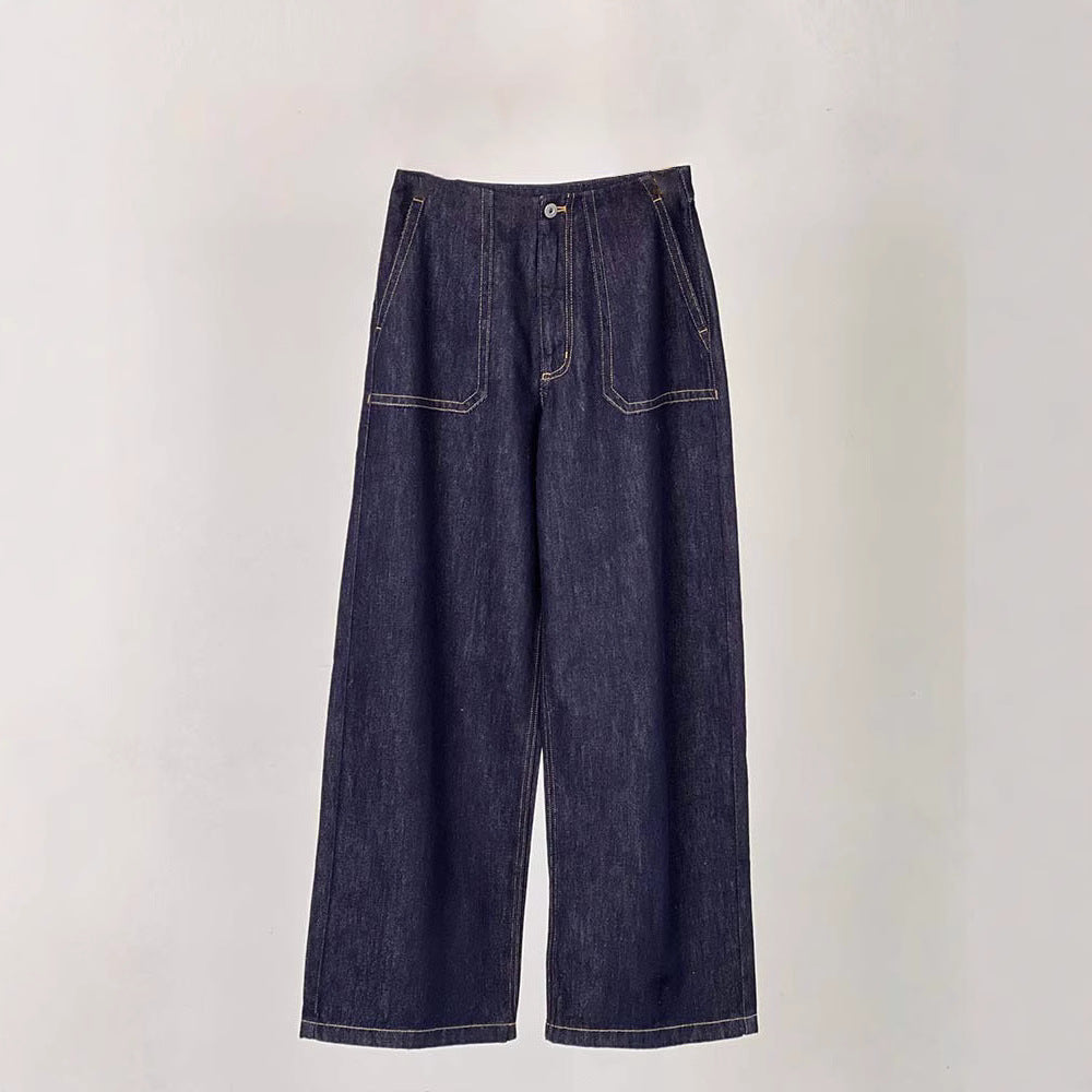 Damen Jeans Weite Bein Hohes Bund Norvielle