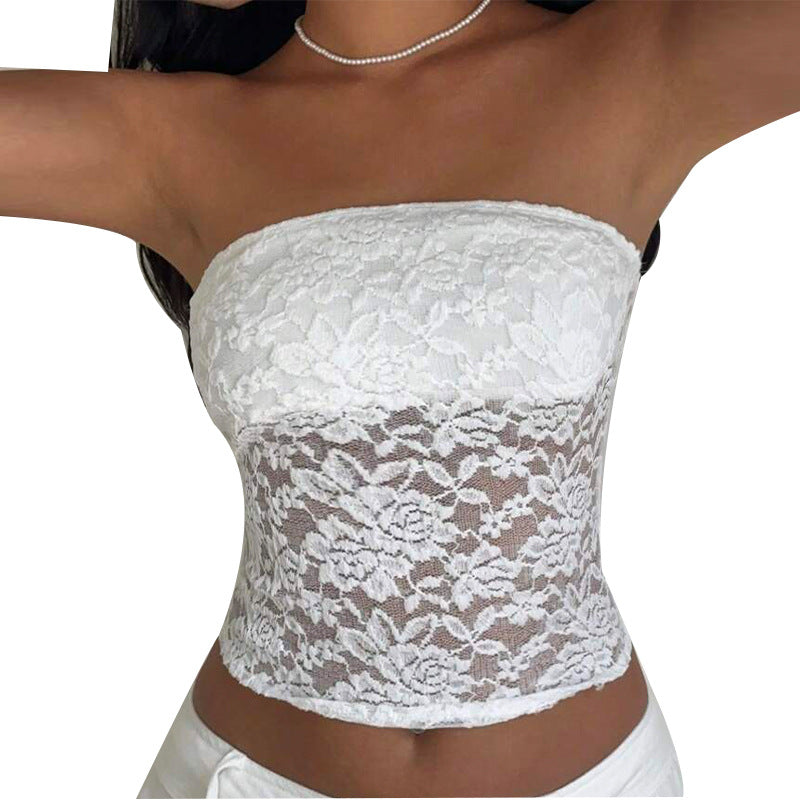 Damen Spitzen Bandeau- Norvielle