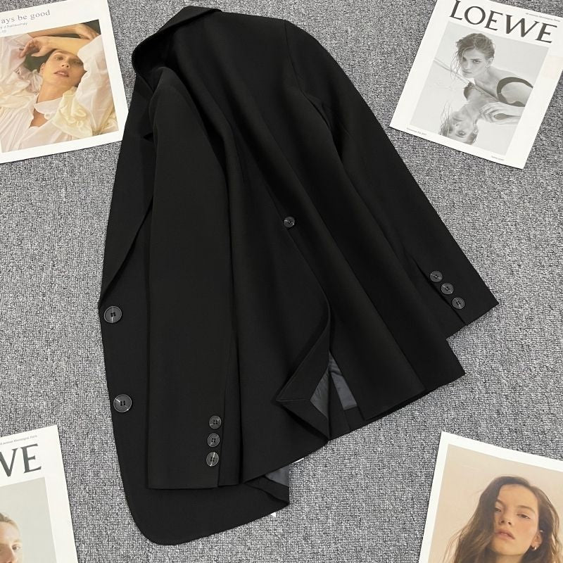 Damen Blazer Tailliert Kontrastknöpfe Norvielle