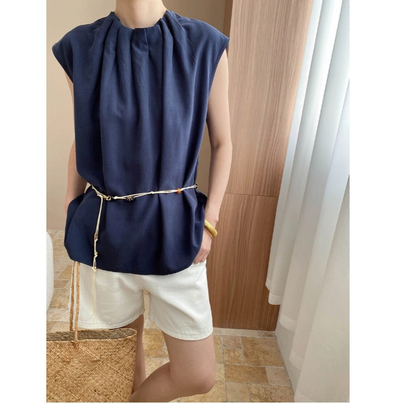 Damen Oberteil Elegantes Bluse Dekorativer Kragen Norvielle